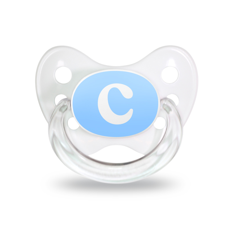 Initialen Schnuller Set C Gr. 1 Blau Initialen Schnuller Set C Gr. 1 Blau
