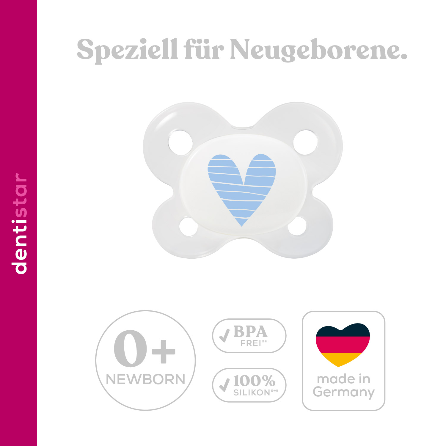 Newborn Pacifier Special Edition 1 Pack - Blue