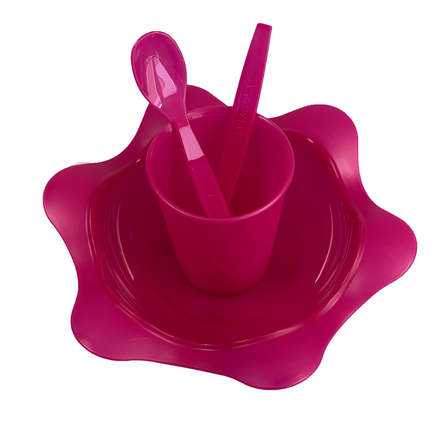 Blumenteller Set Pink