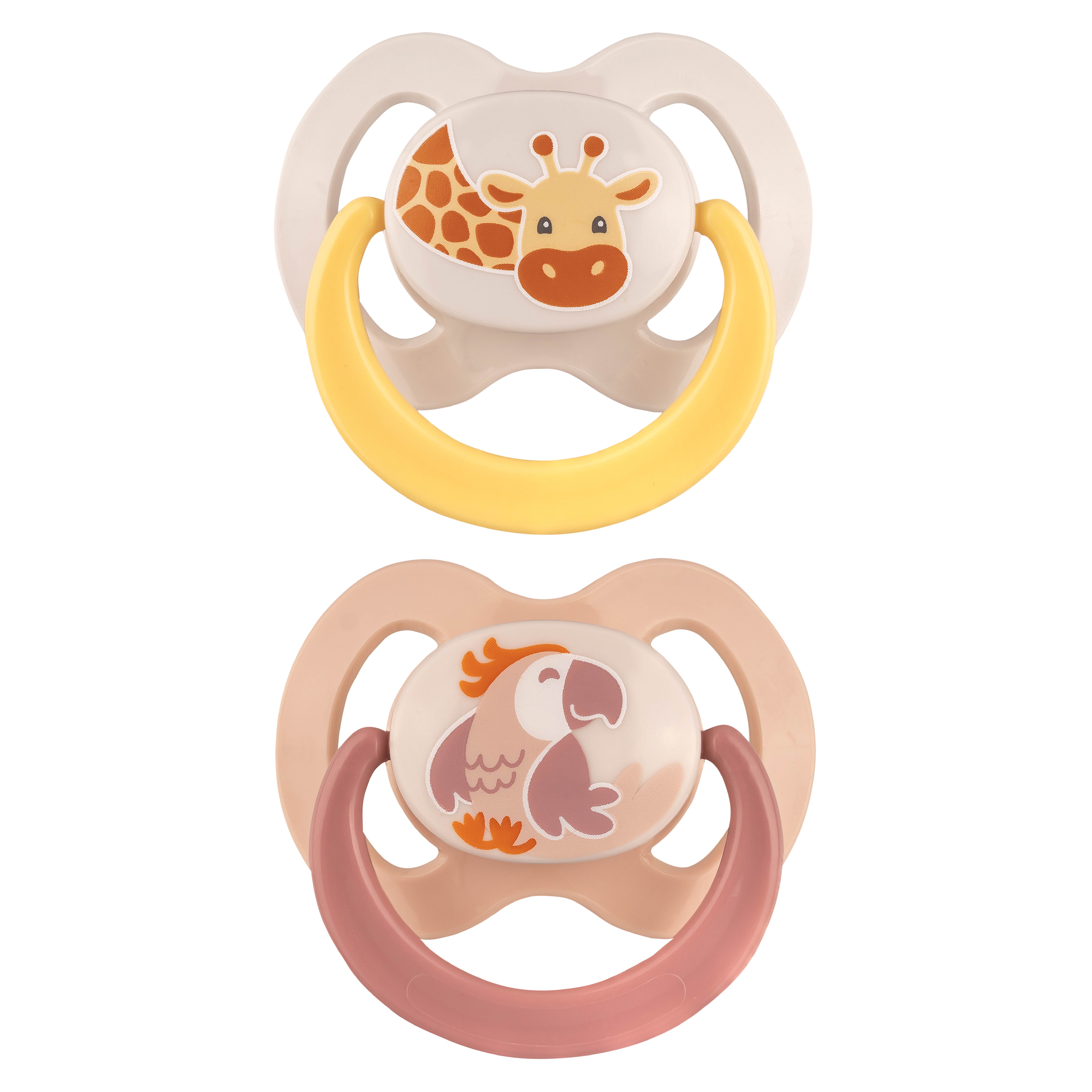 Schnuller Set  Giraffe & Kakadu Gr. 2 