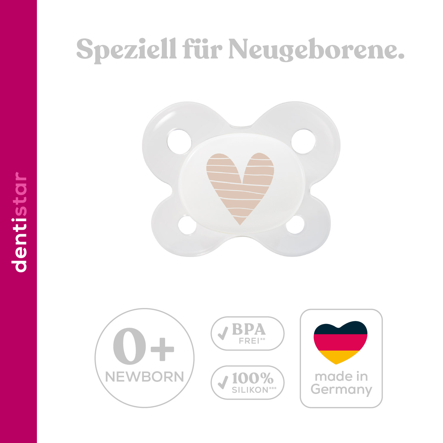 Newborn Pacifier Special Edition 1 Pack - Beige