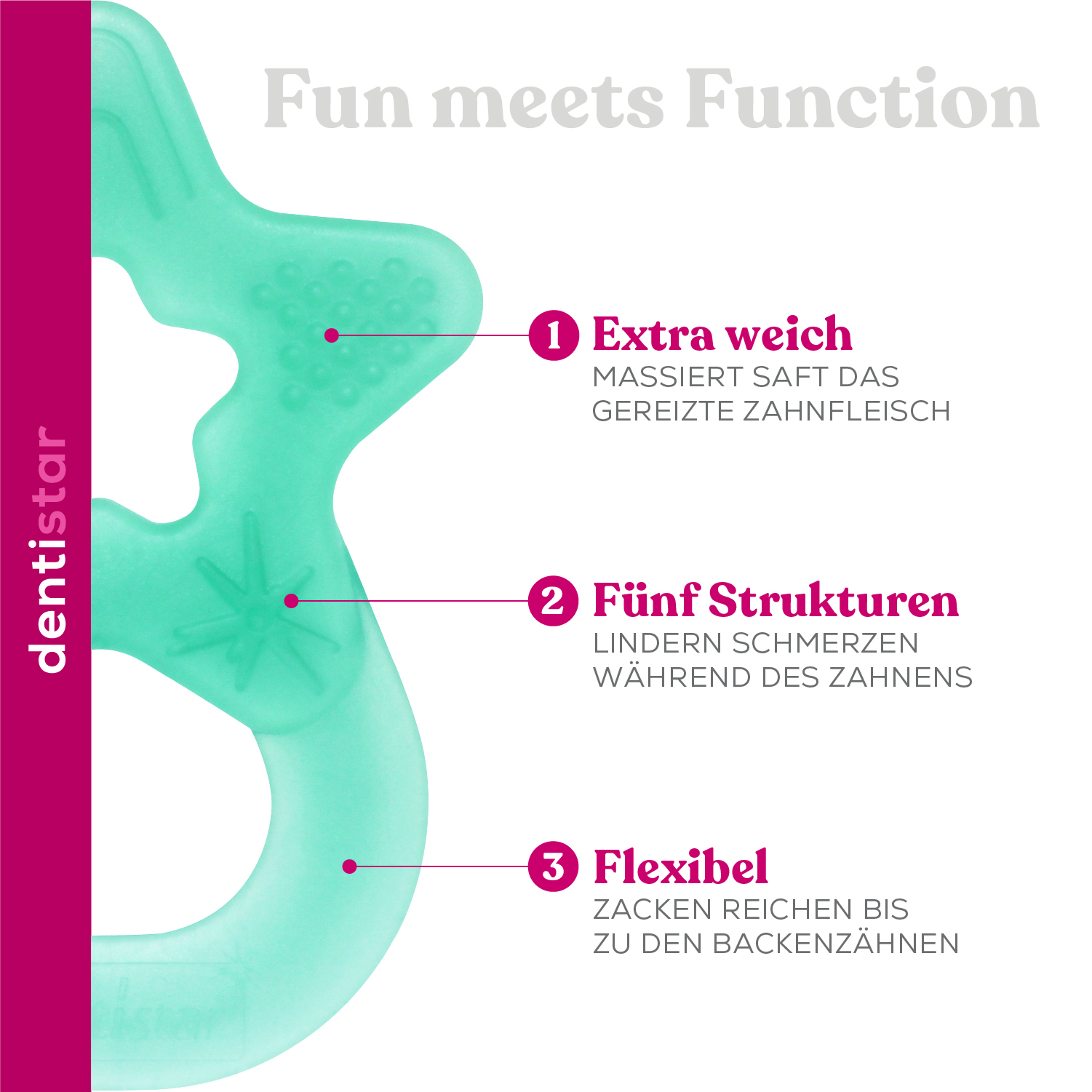 Star Teether - Turquoise