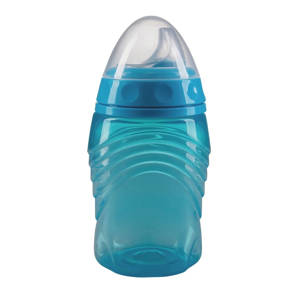 Non Spill Cup with soft-spout blue Trinkflasche in Türkis mit Deckel