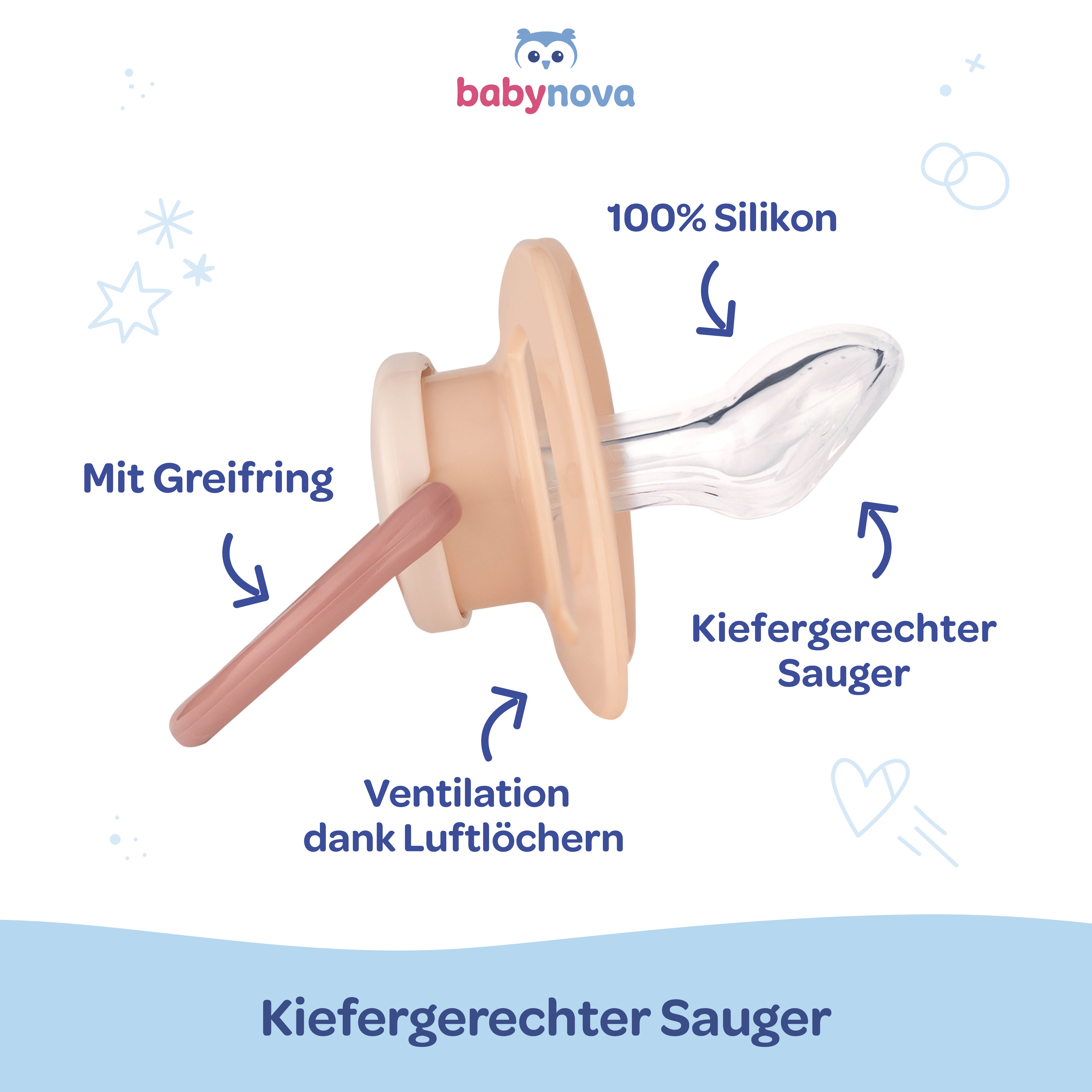 Schnuller Set  Giraffe & Kakadu Gr. 2 