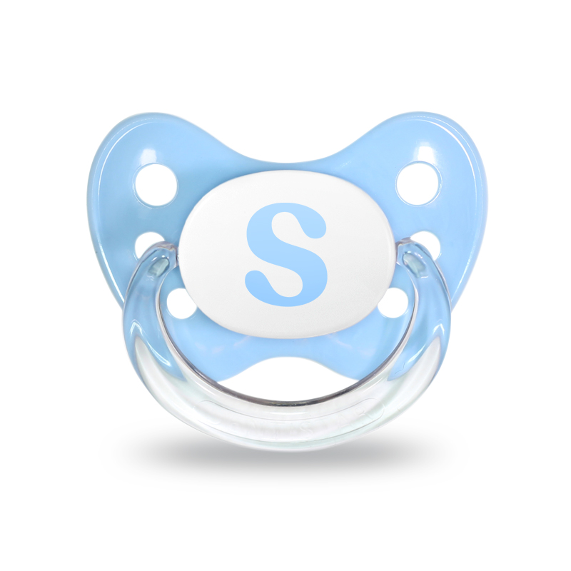 Name pacifier set of 2 with letter S Name pacifier set of 2 with letter S