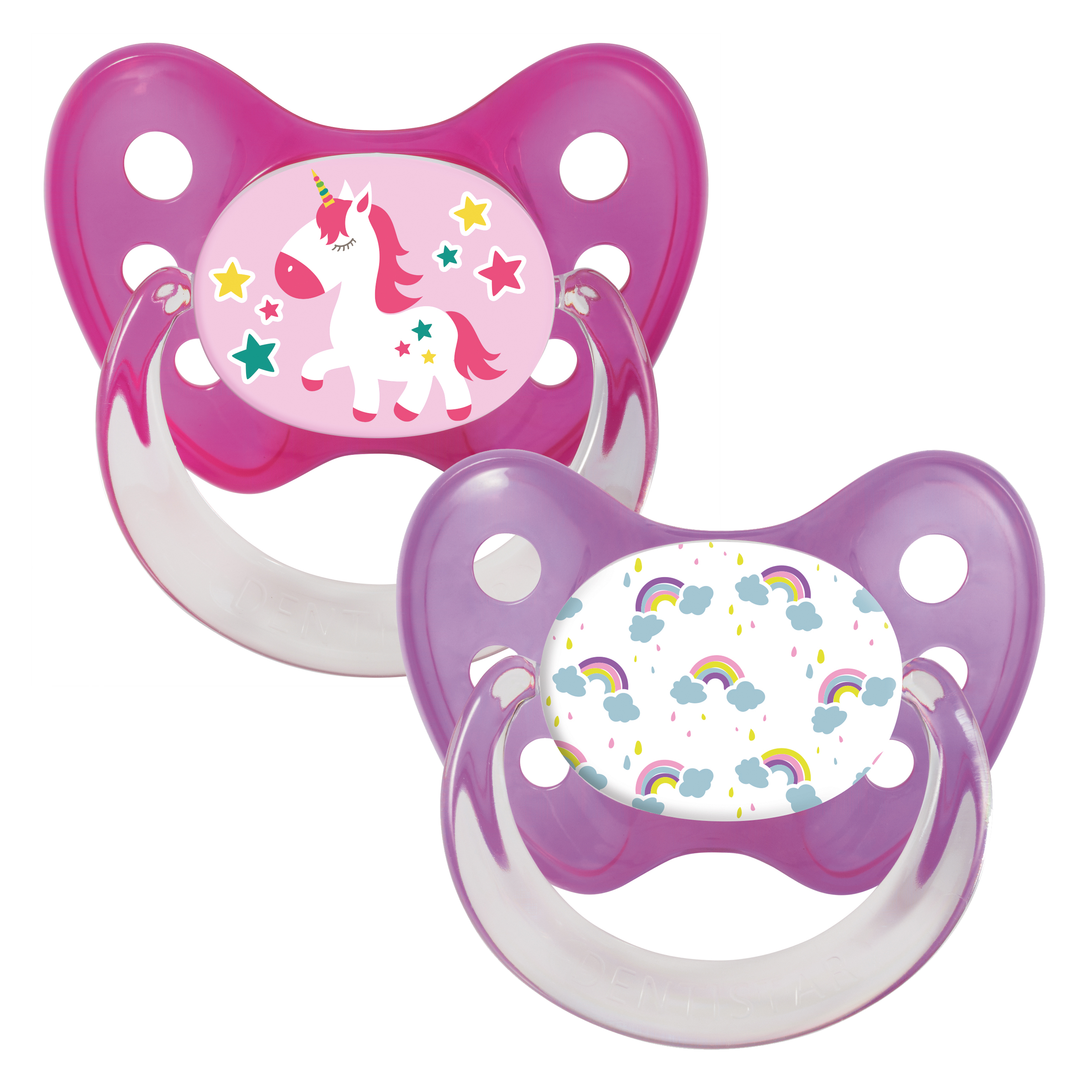 Soother Set Rainbows and Unicorn