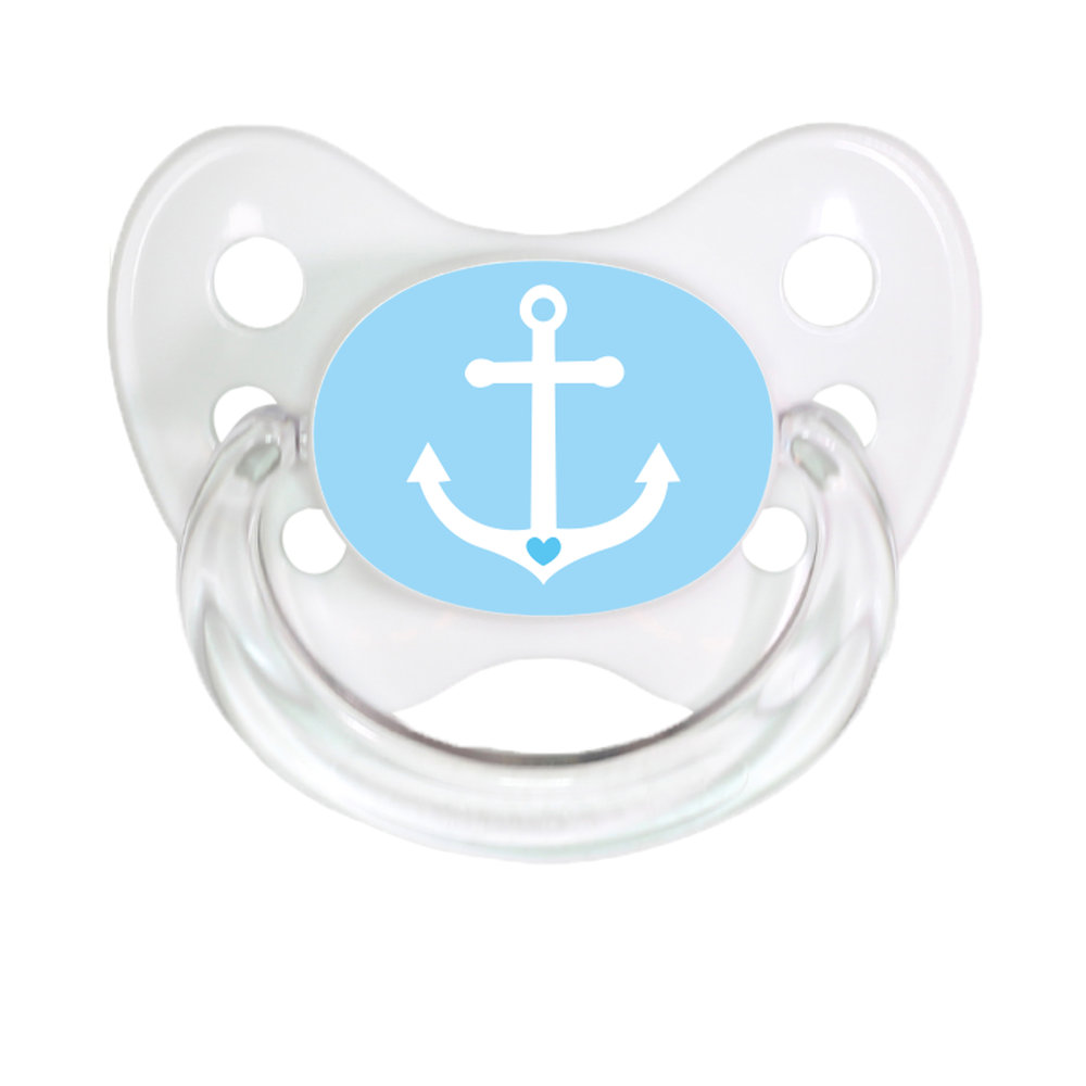 Soother Anchor light blue
