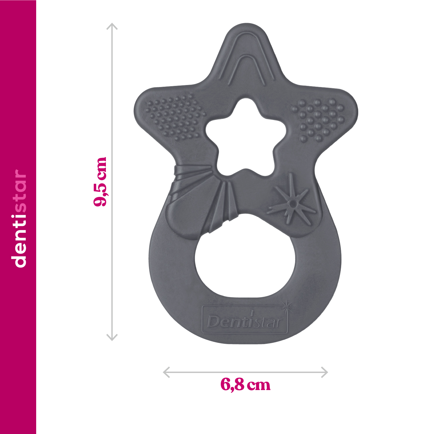Star Teether - Grey