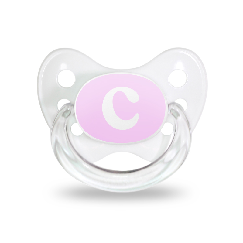 Name pacifier set of 2 with letter C Name pacifier set of 2 with letter C