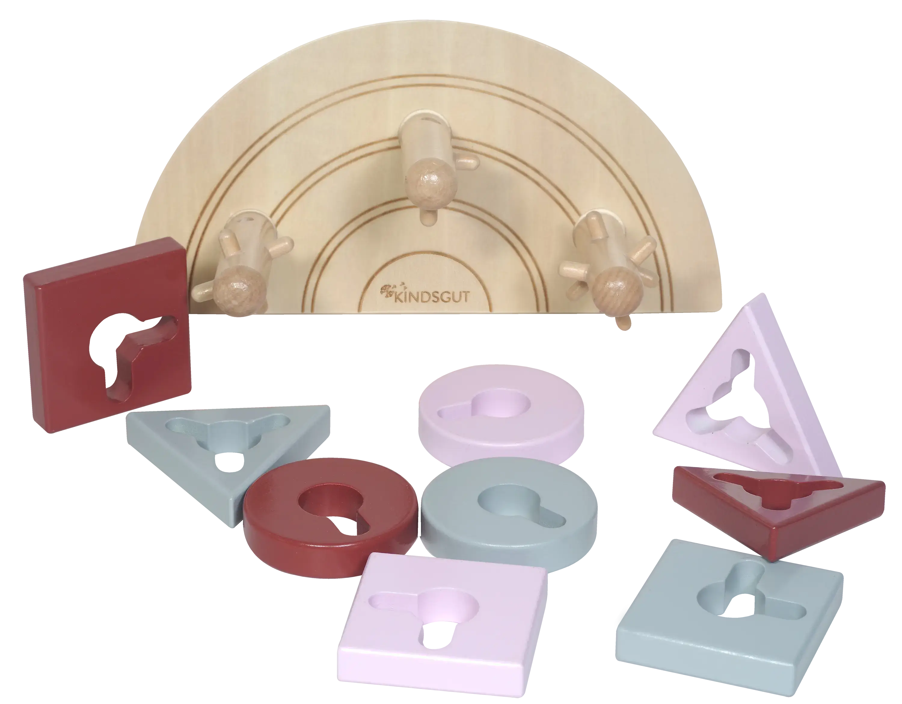 Kindsgut Rainbow Puzzle einzelne Teile vom Steckpuzzle