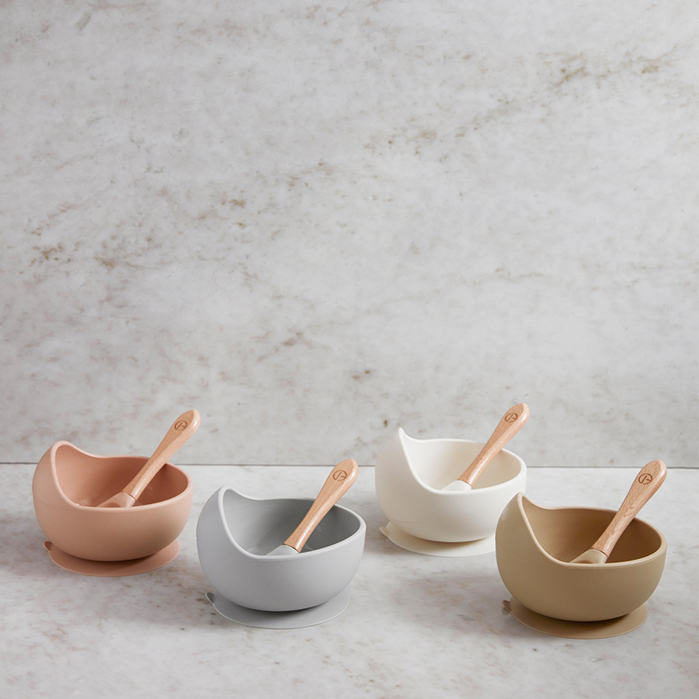 Silikon Schüssel Set - Vanilla White