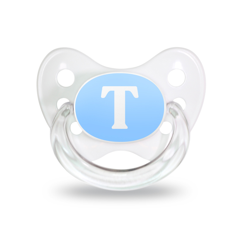 Initialen Schnuller Set T Gr. 1 Blau Initialen Schnuller Set T Gr. 1 Blau