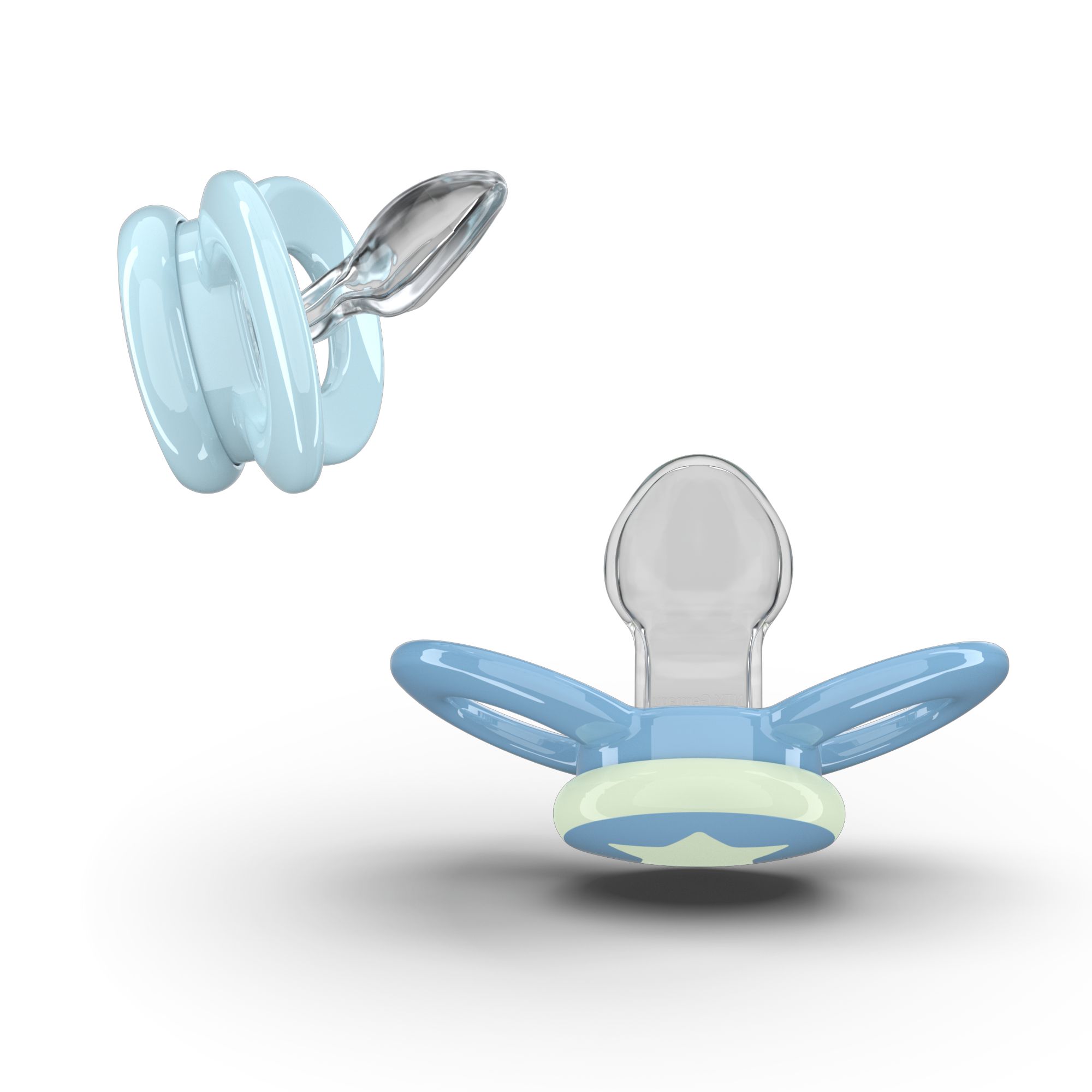 Day & Night Beruhigungssauger 0-6 Monate Babyblau/Blauer Stern