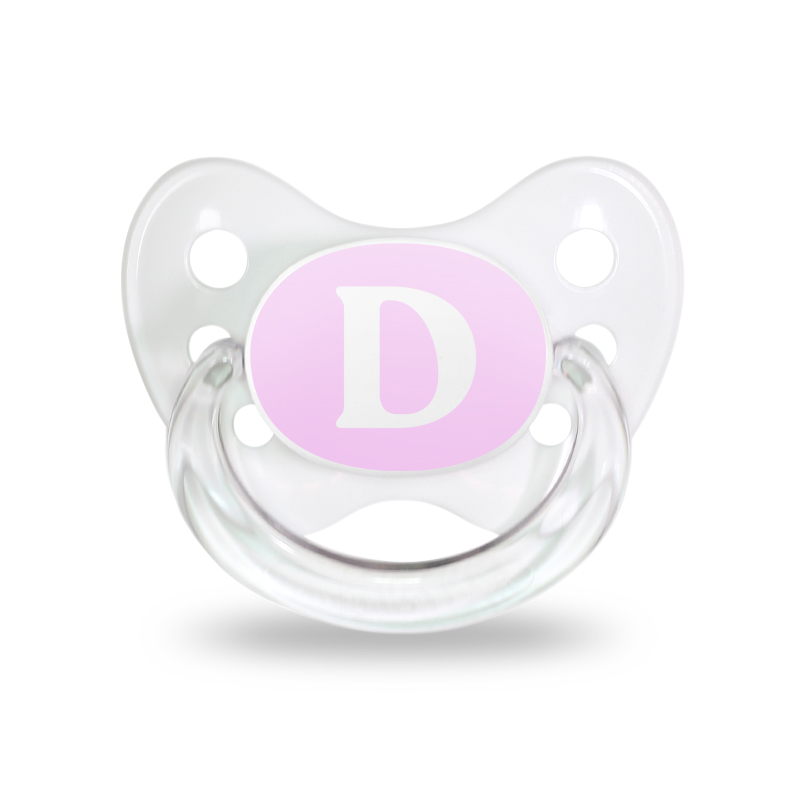 Name pacifier set of 2 with letter D Name pacifier set of 2 with letter D