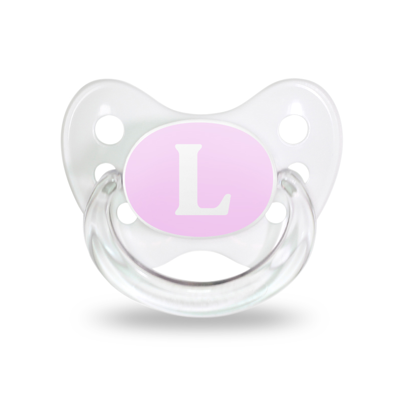 Name pacifier set of 2 with letter L Name pacifier set of 2 with letter L