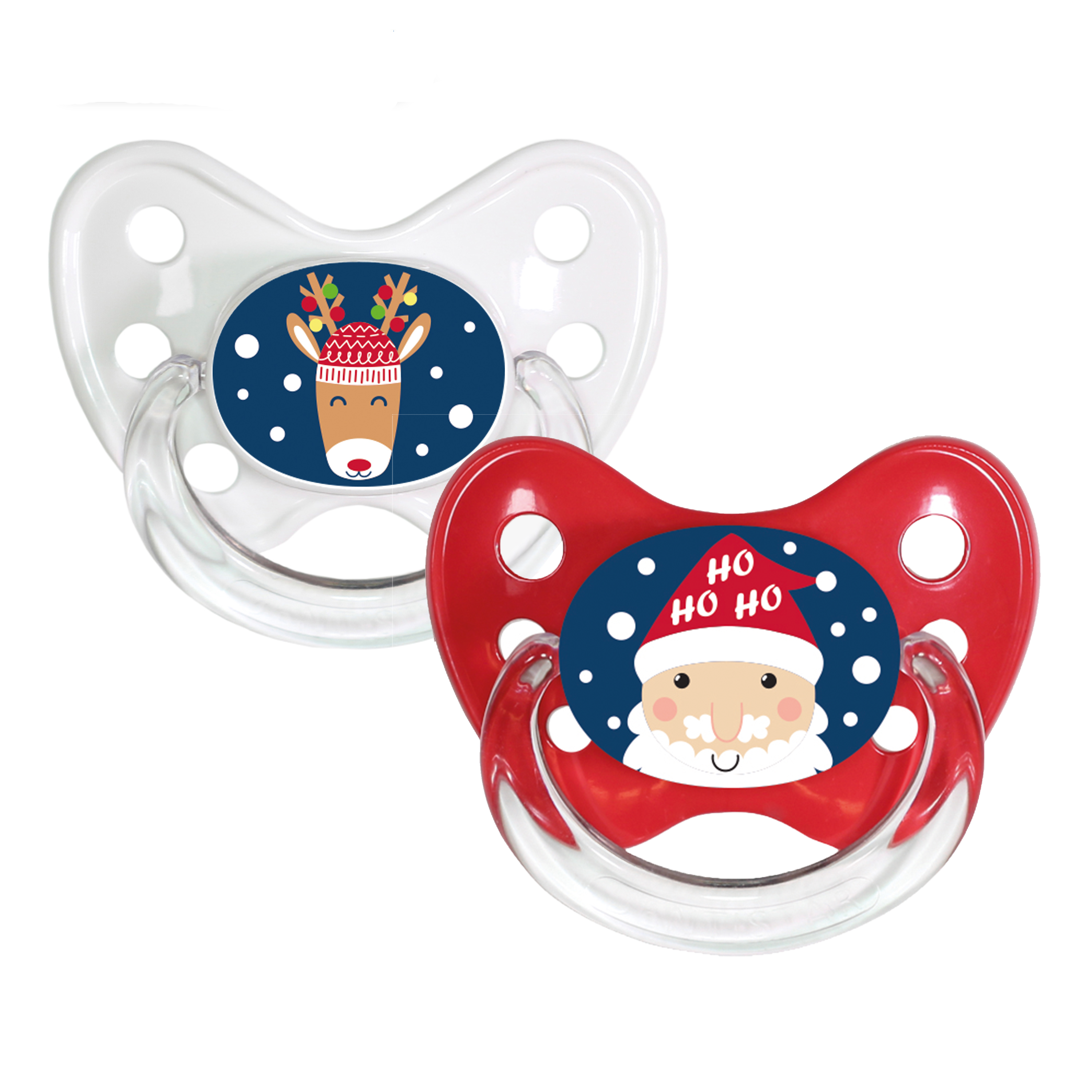 Soother Set Santa Claus and Reindeer