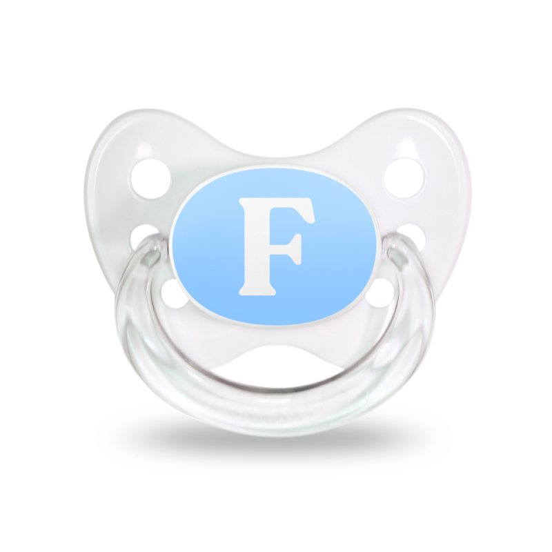 Name pacifier set of 2 with letter F Name pacifier set of 2 with letter F