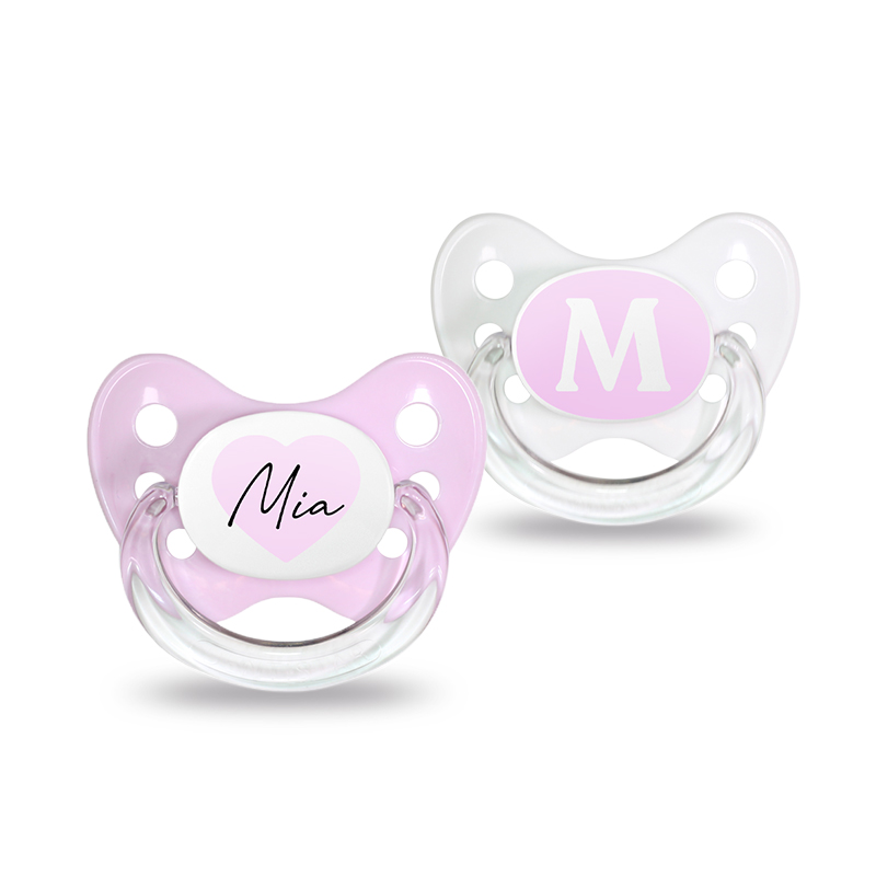 Name pacifier set of 2 Mia size 1 