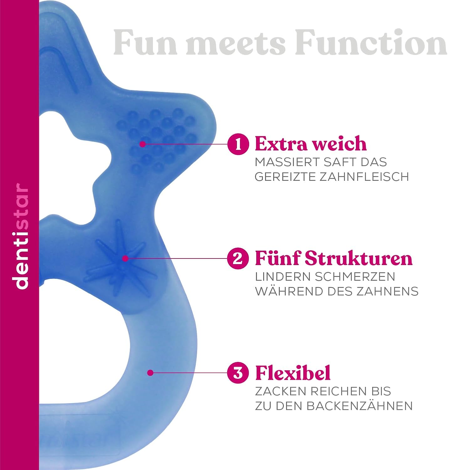 Star Teether - Royal Blue