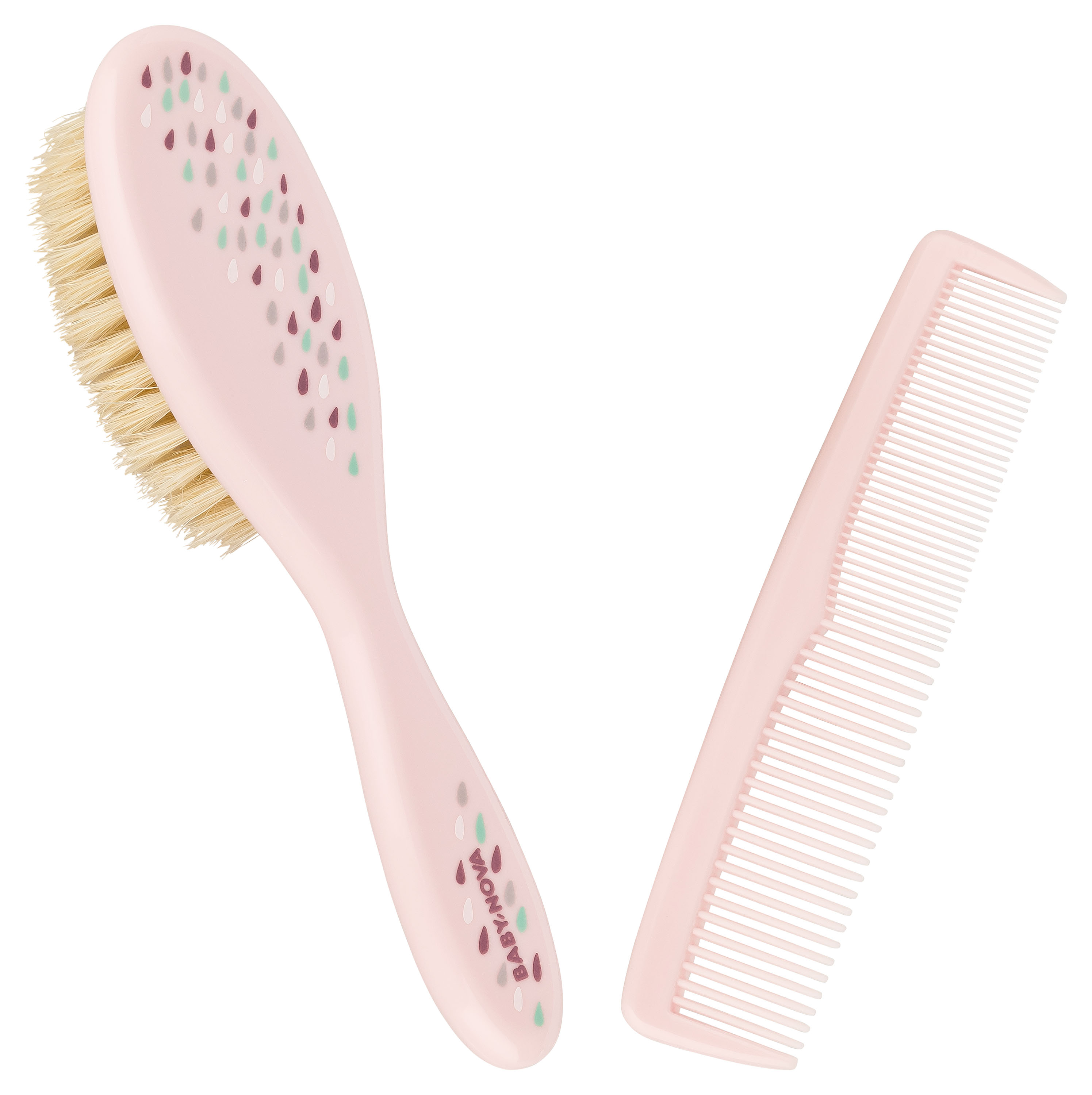 Brush with Comb Pink
