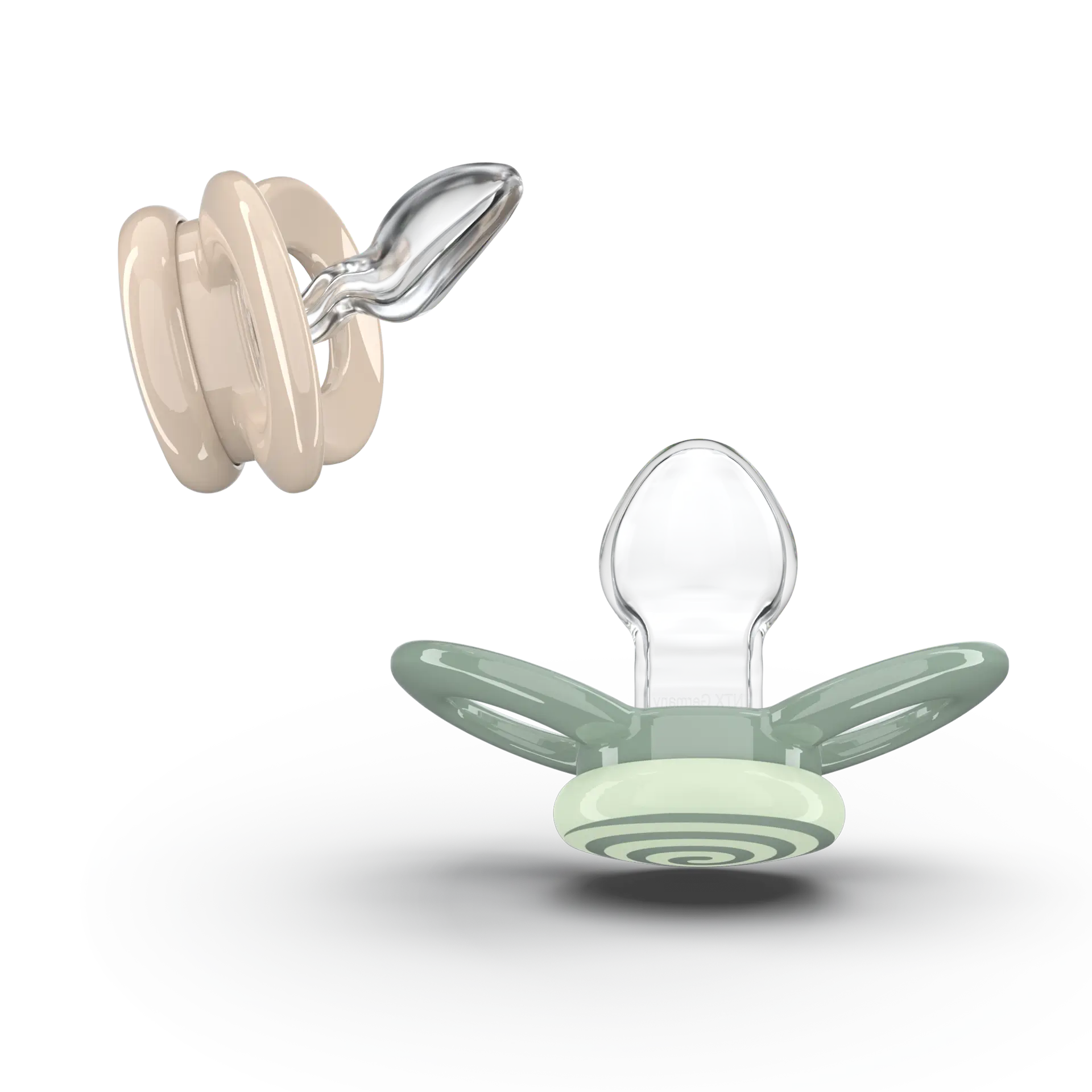 Dentistar day & night pacifier, green and beige, set of 3, 6 - 14 months Dentistar day & night pacifier, green and beige, set of 3, 6 - 14 months