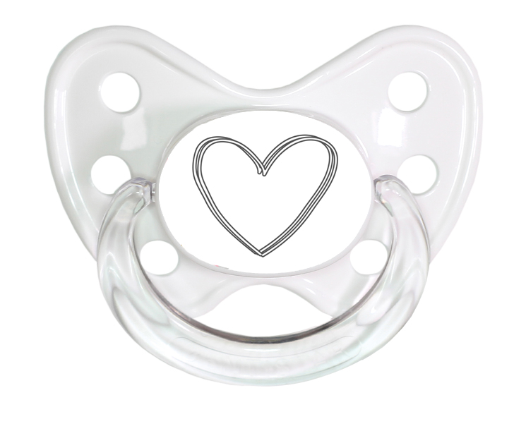 Soother Set size 3 Heart & Love