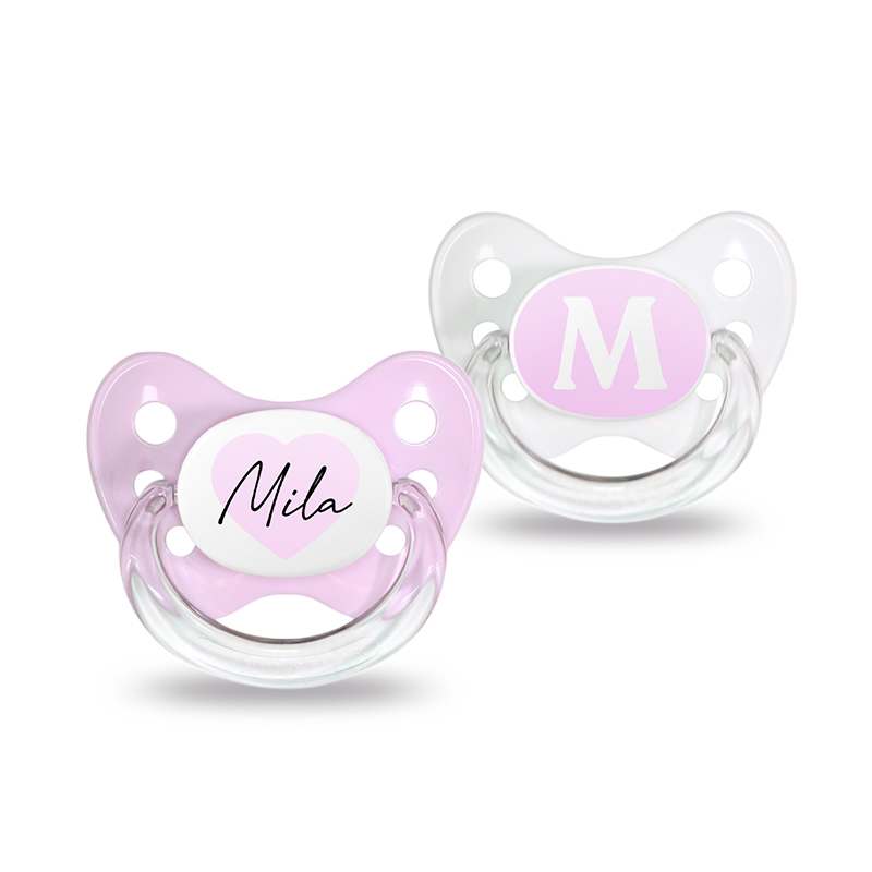Name pacifier set of 2 Mila size 1 