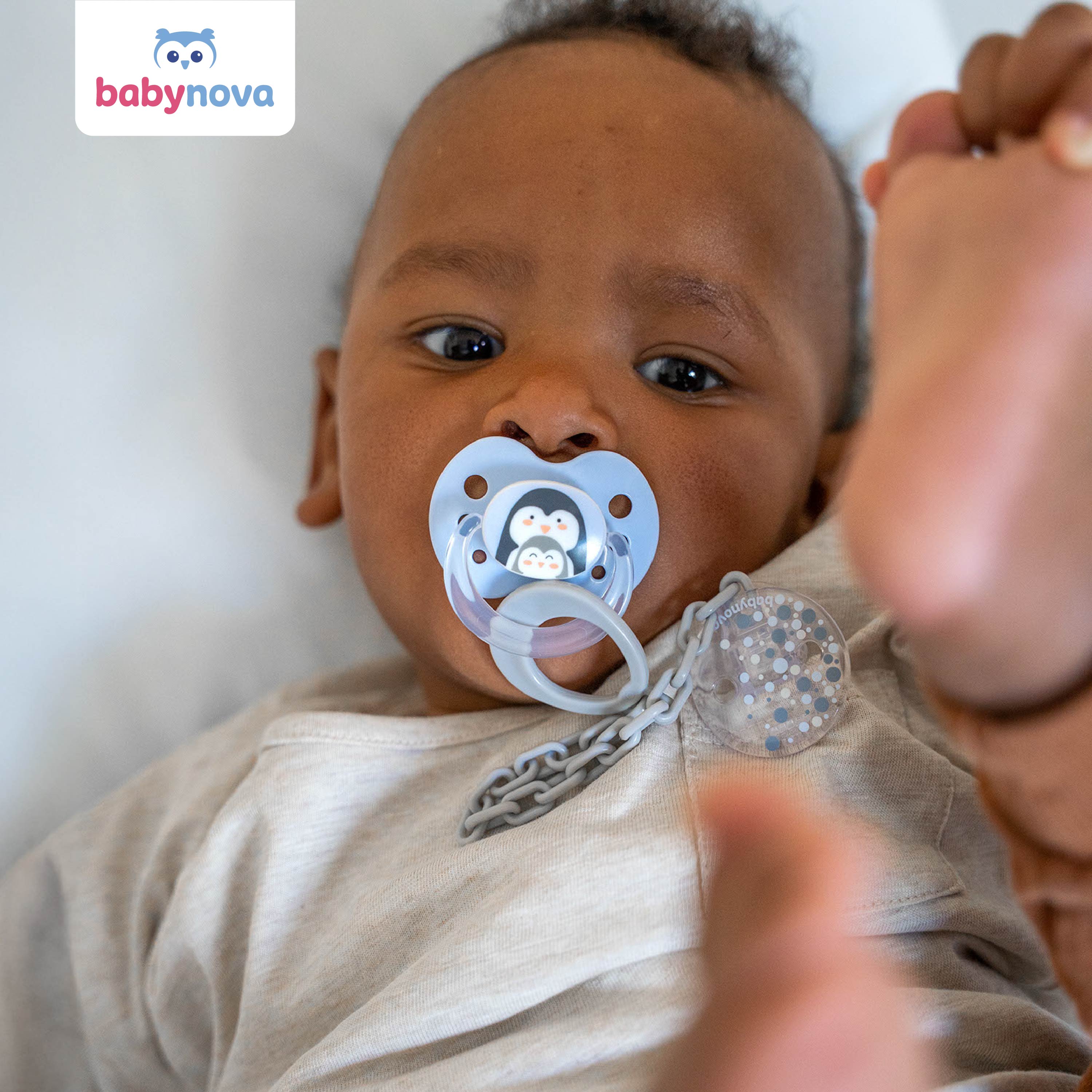 Soother Chain - Blue Stars