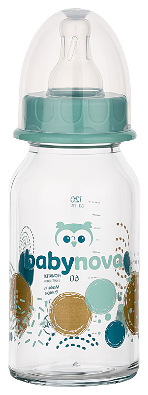 Glass bottle 120ml - turquoise Glass bottle 120ml - turquoise