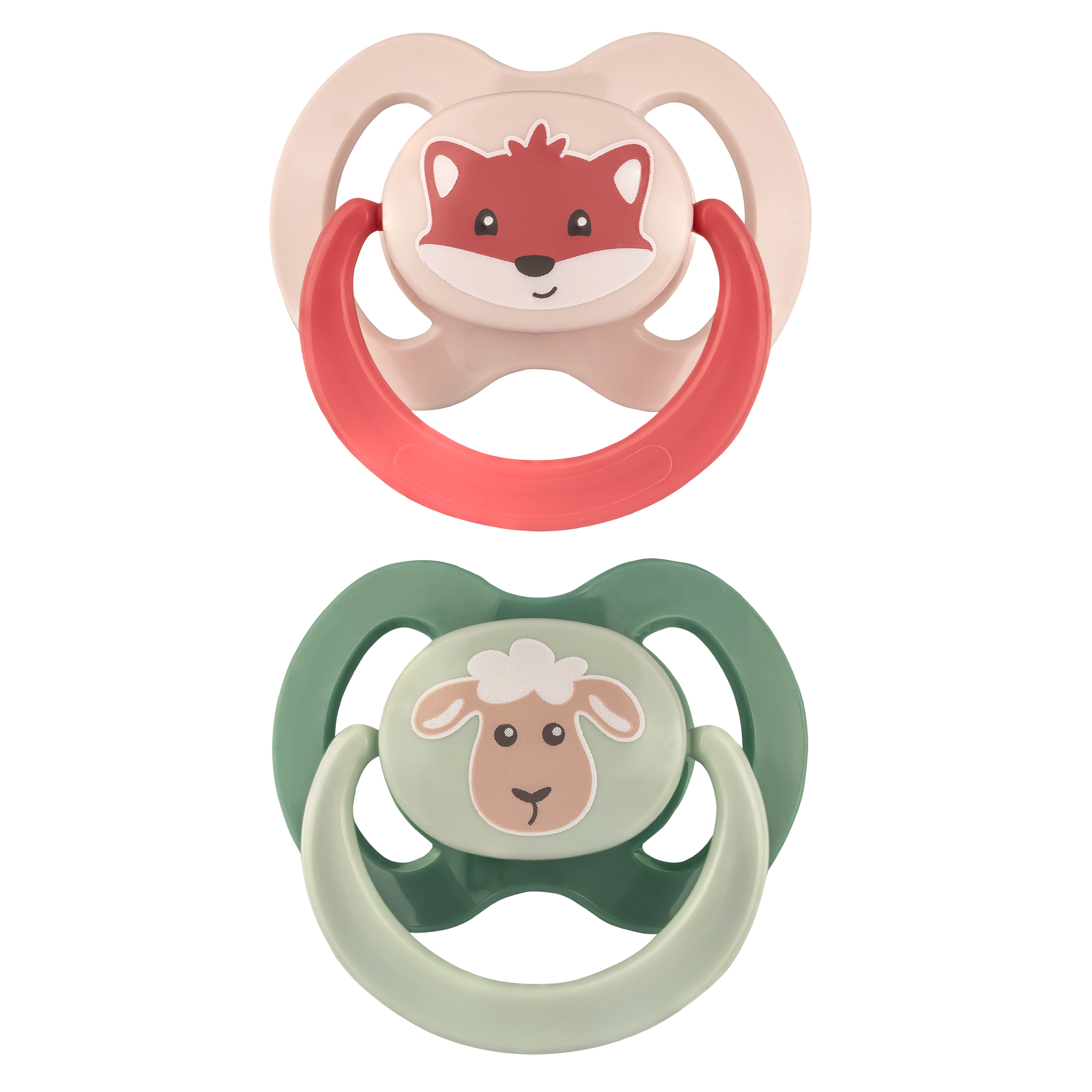 Schnuller Set Fuchs & Schaf Gr. 3