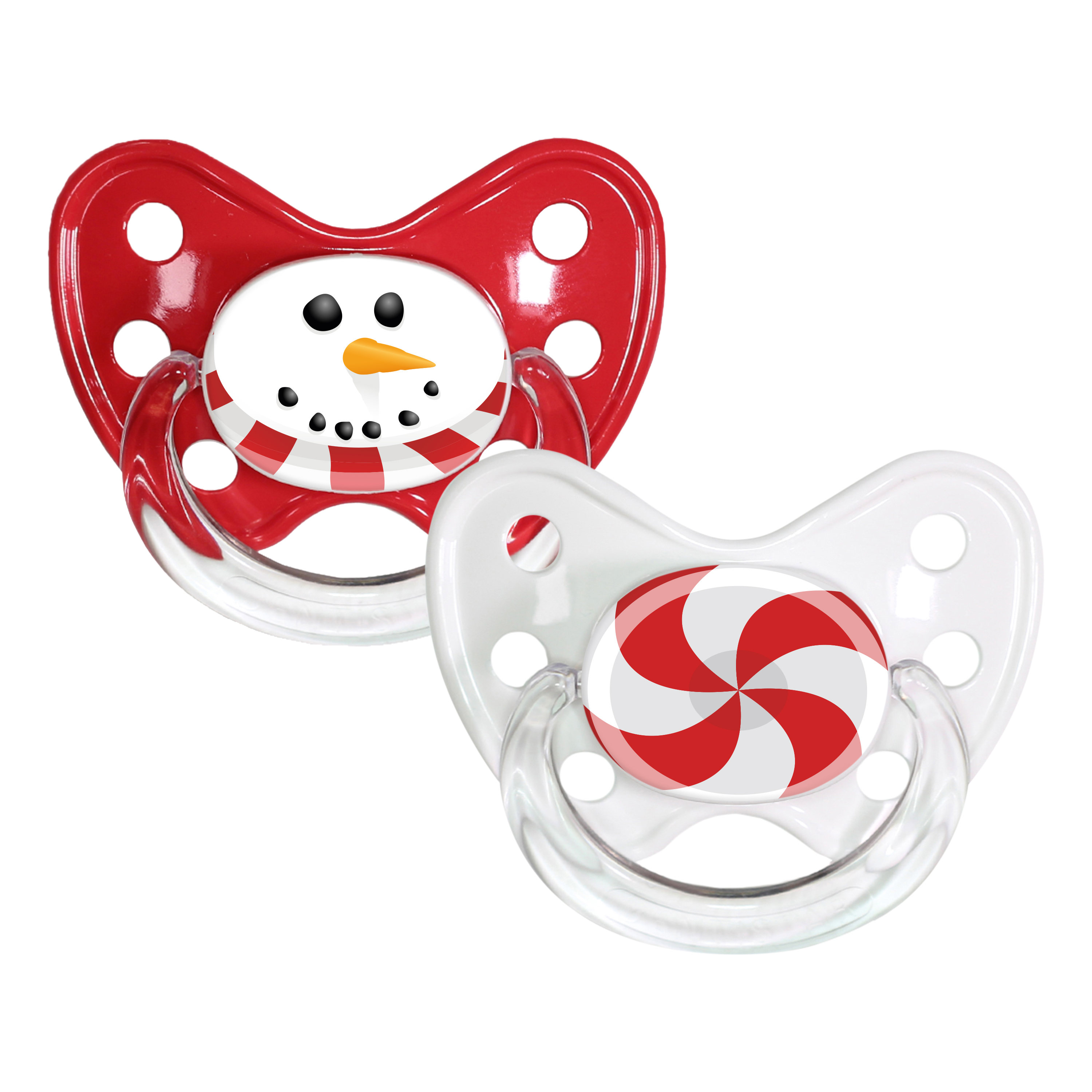 Schnuller Set - Lollipop & Schneemann