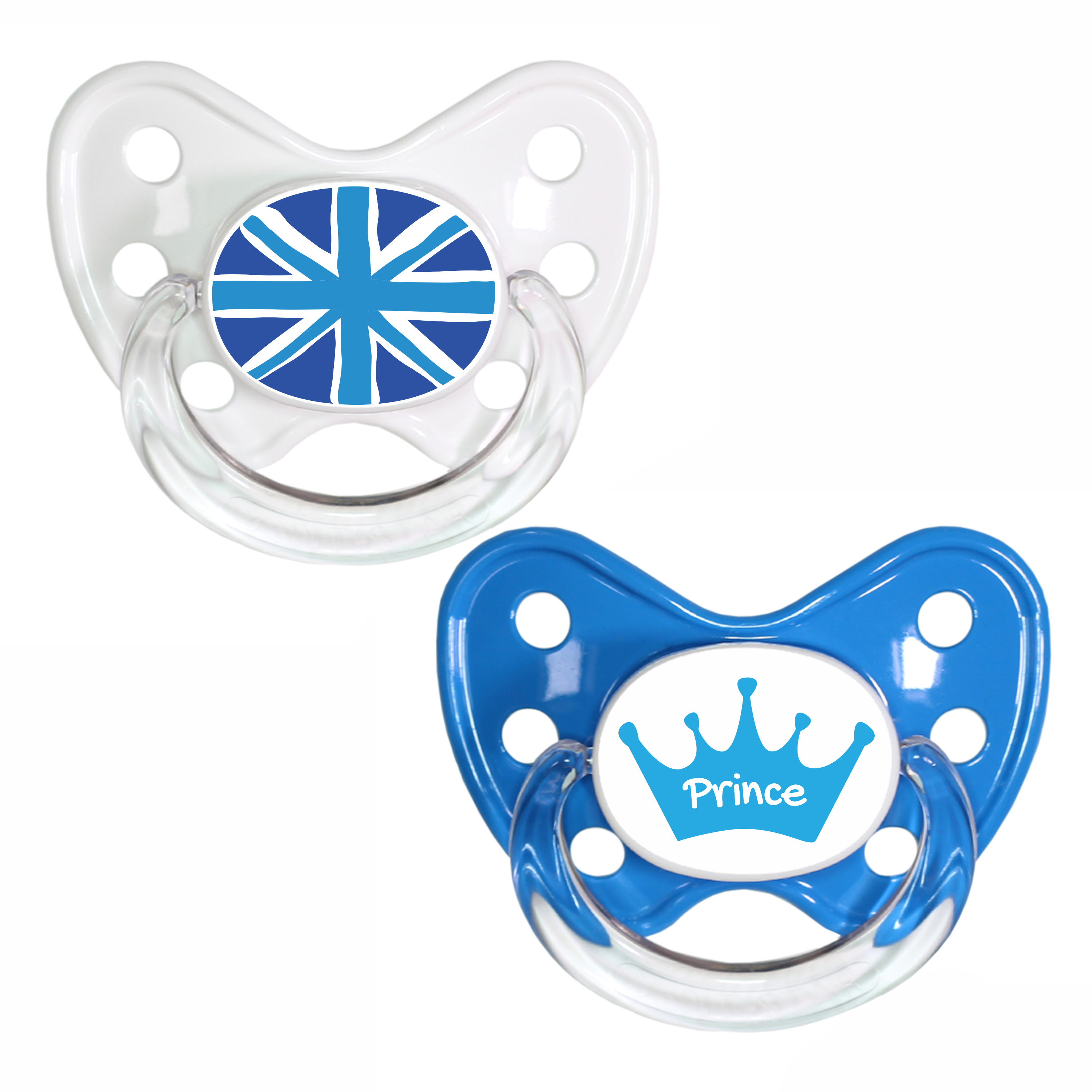 Soother Set Union Jack & Prince