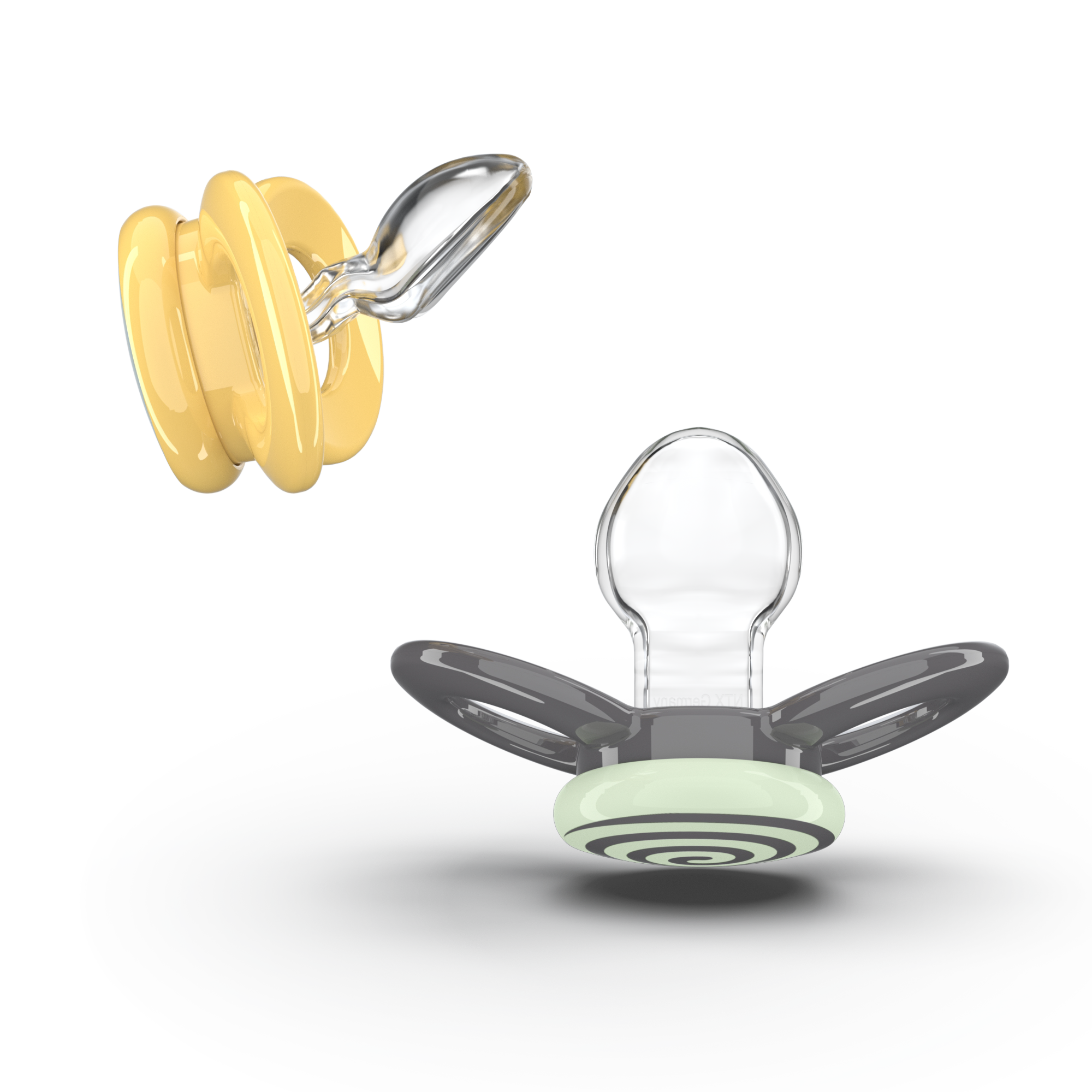 Day & Night Beruhigungssauger +14 Monate Gelb/Graue Spirale Day & Night Beruhigungssauger +14 Monate Gelb/Graue Spirale