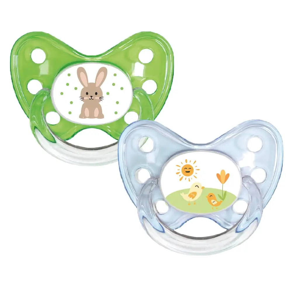 Easter pacifier set bunny size 3 in green