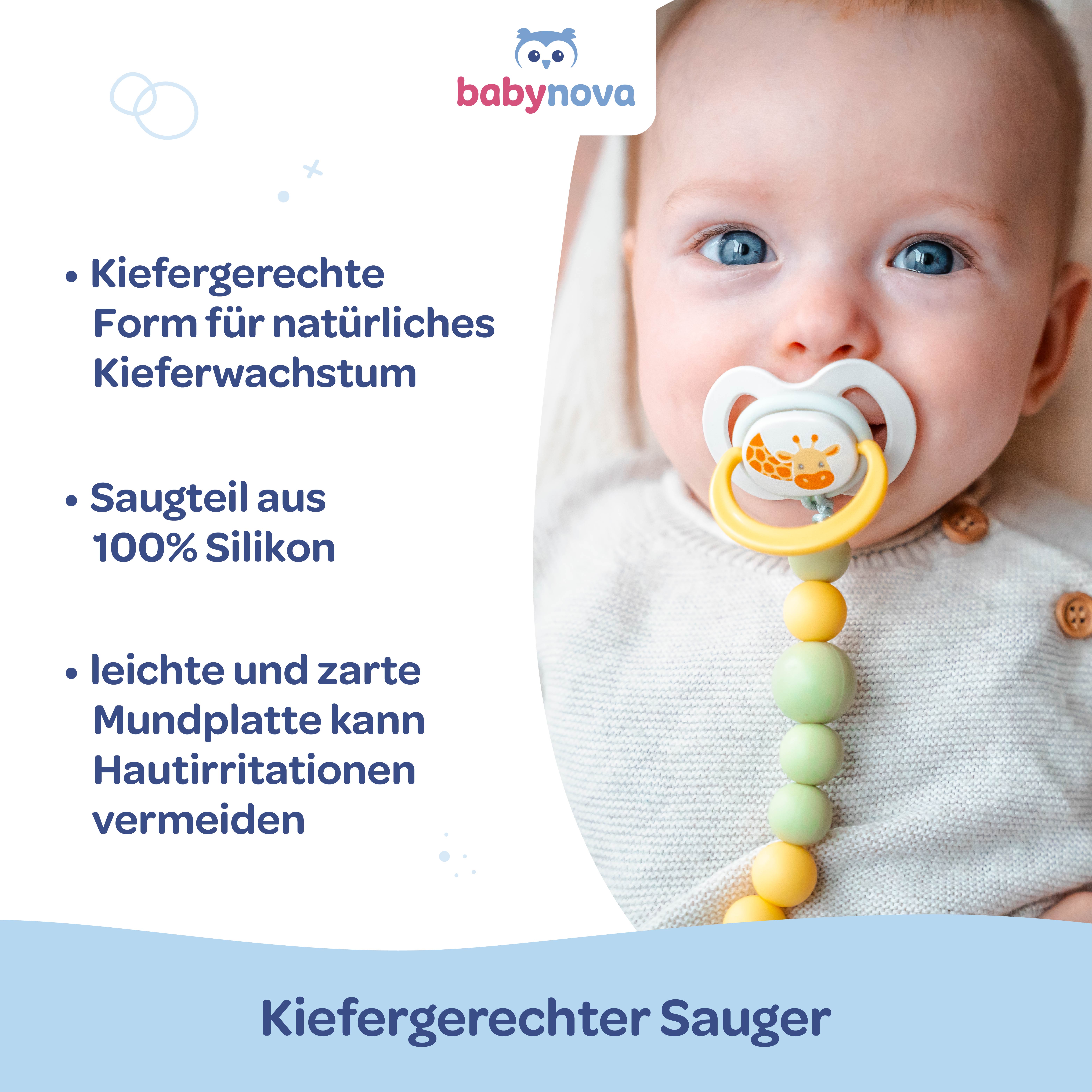 Schnuller Set  Giraffe & Kakadu Gr. 2 