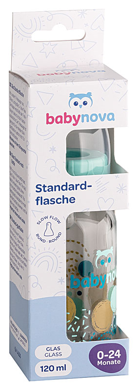 Glass bottle 120ml - turquoise Glass bottle 120ml - turquoise
