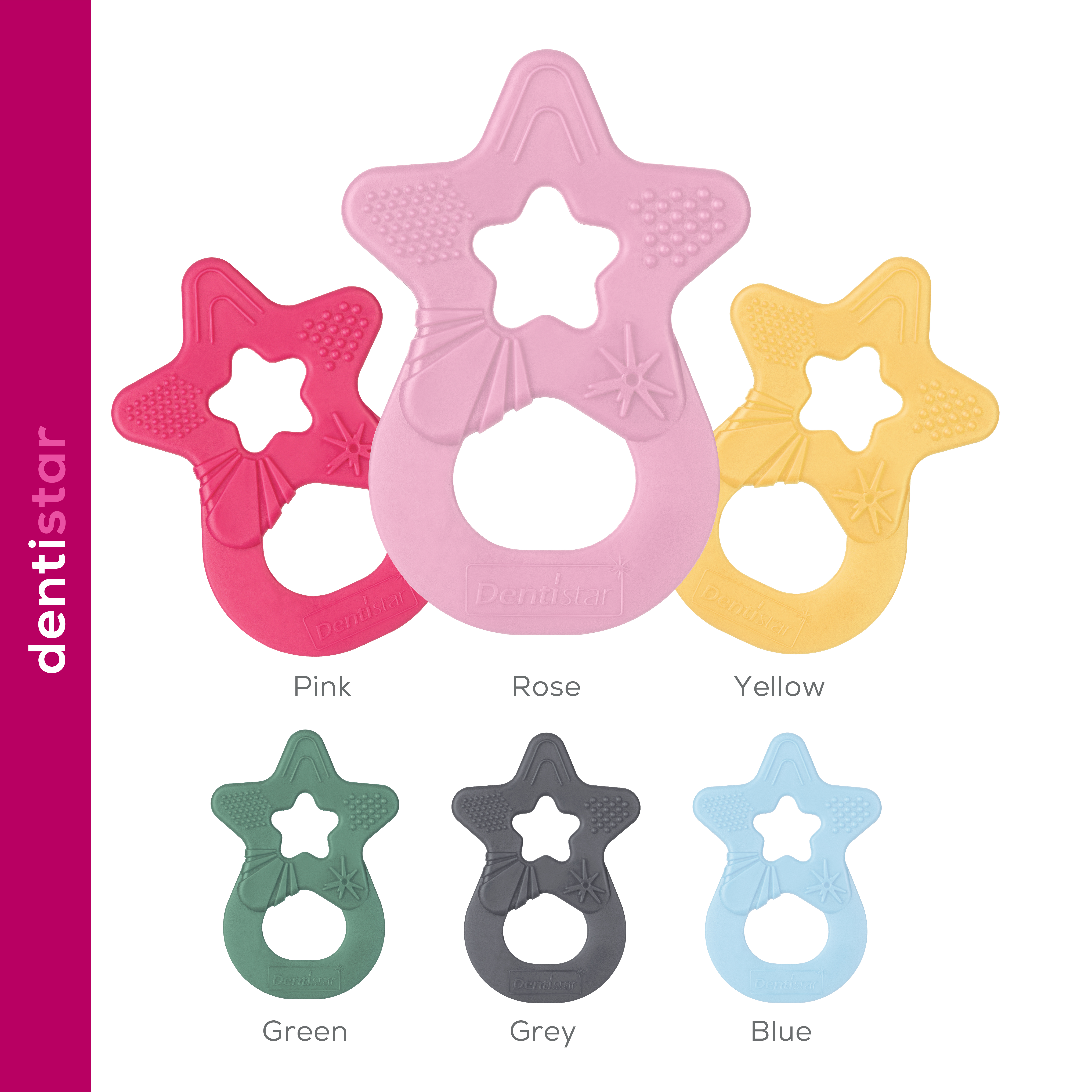Star Teether - Light Pink