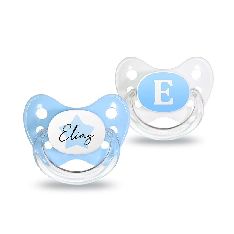 Namensschnuller 2er Set Elias Gr. 1 Namensschnuller 2er Set Elias Gr. 1