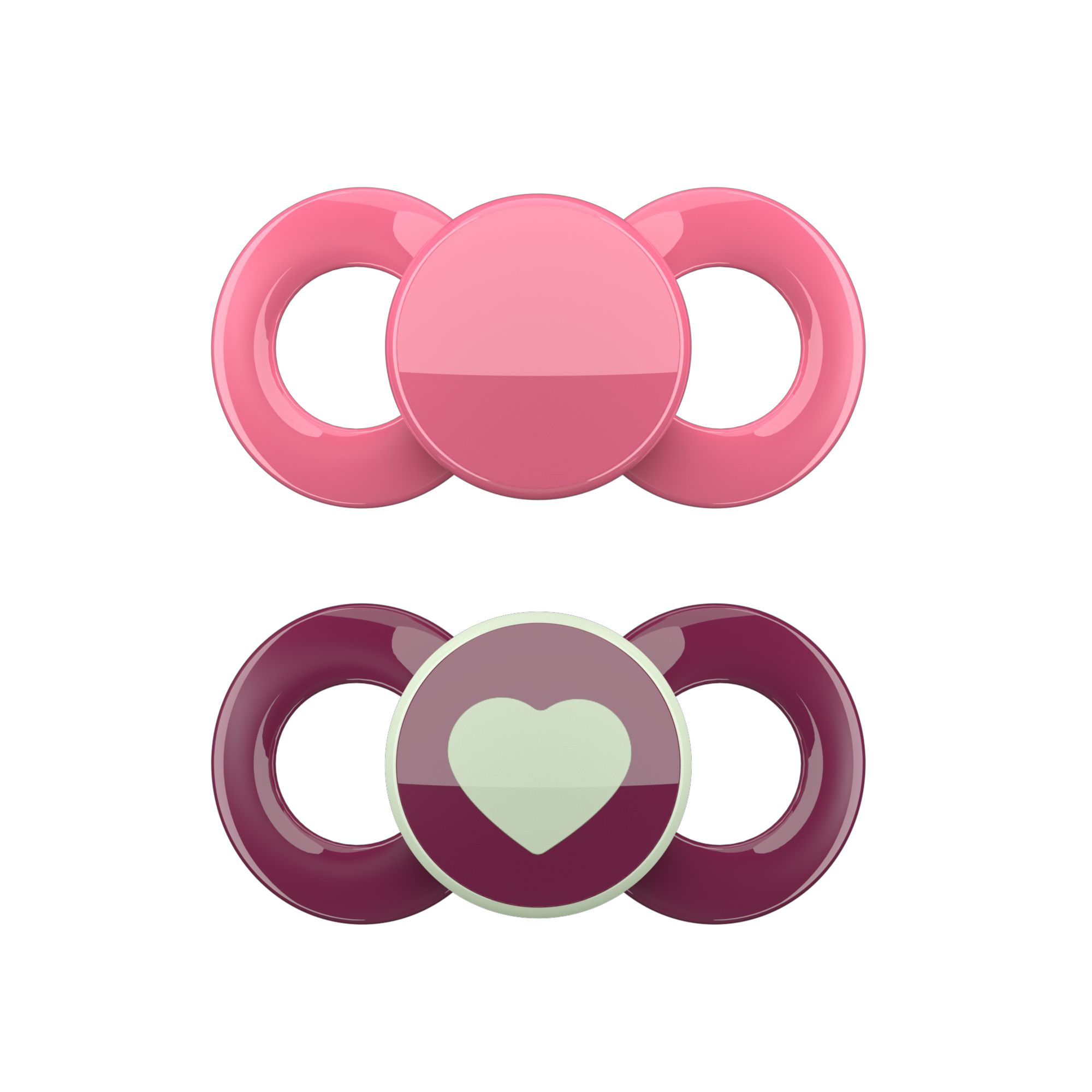 Day & Night Beruhigungssauger 6-14 Monate Pink/Bordeaux Herz Day & Night Beruhigungssauger 6-14 Monate Pink/Bordeaux Herz