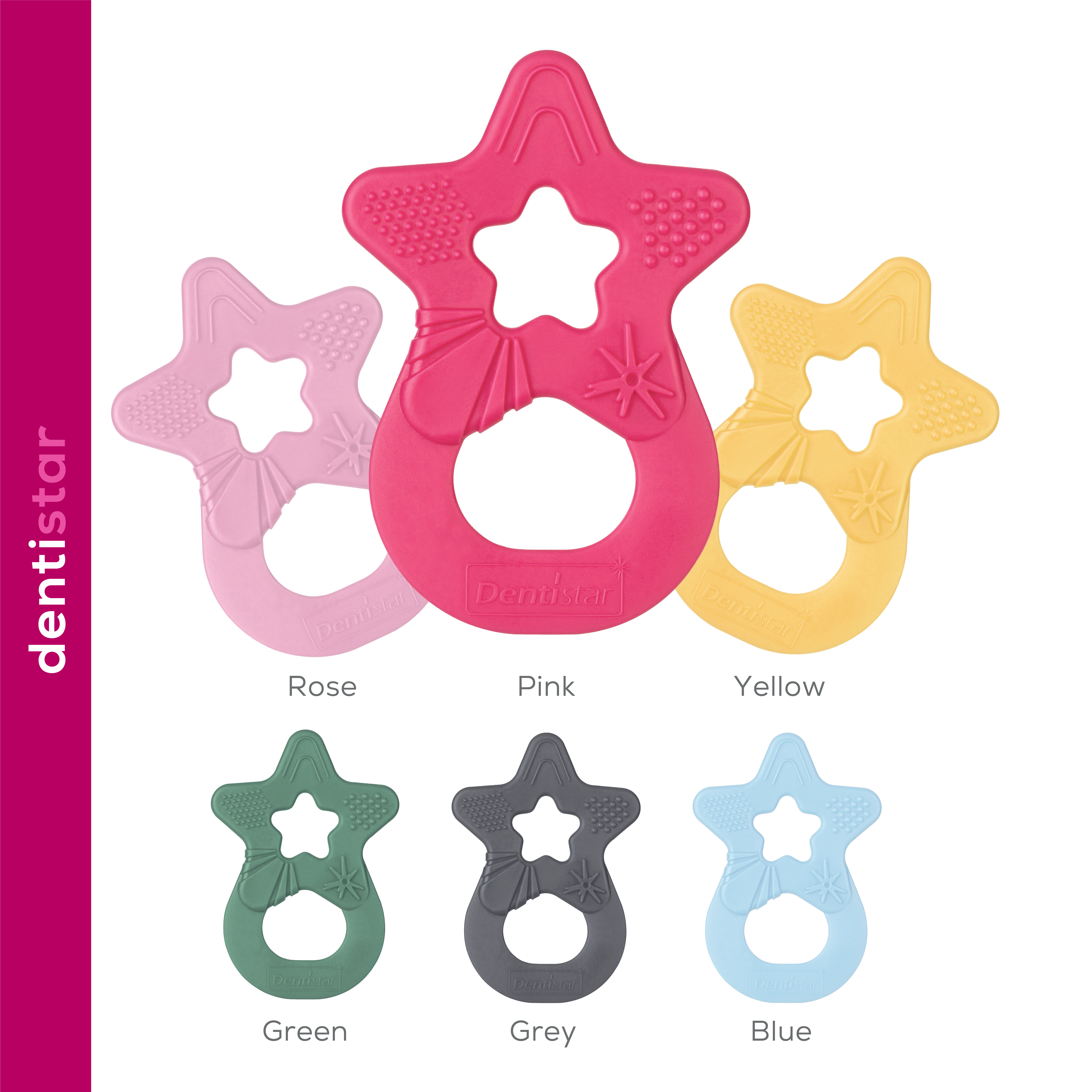Star Teether - Berry Pink