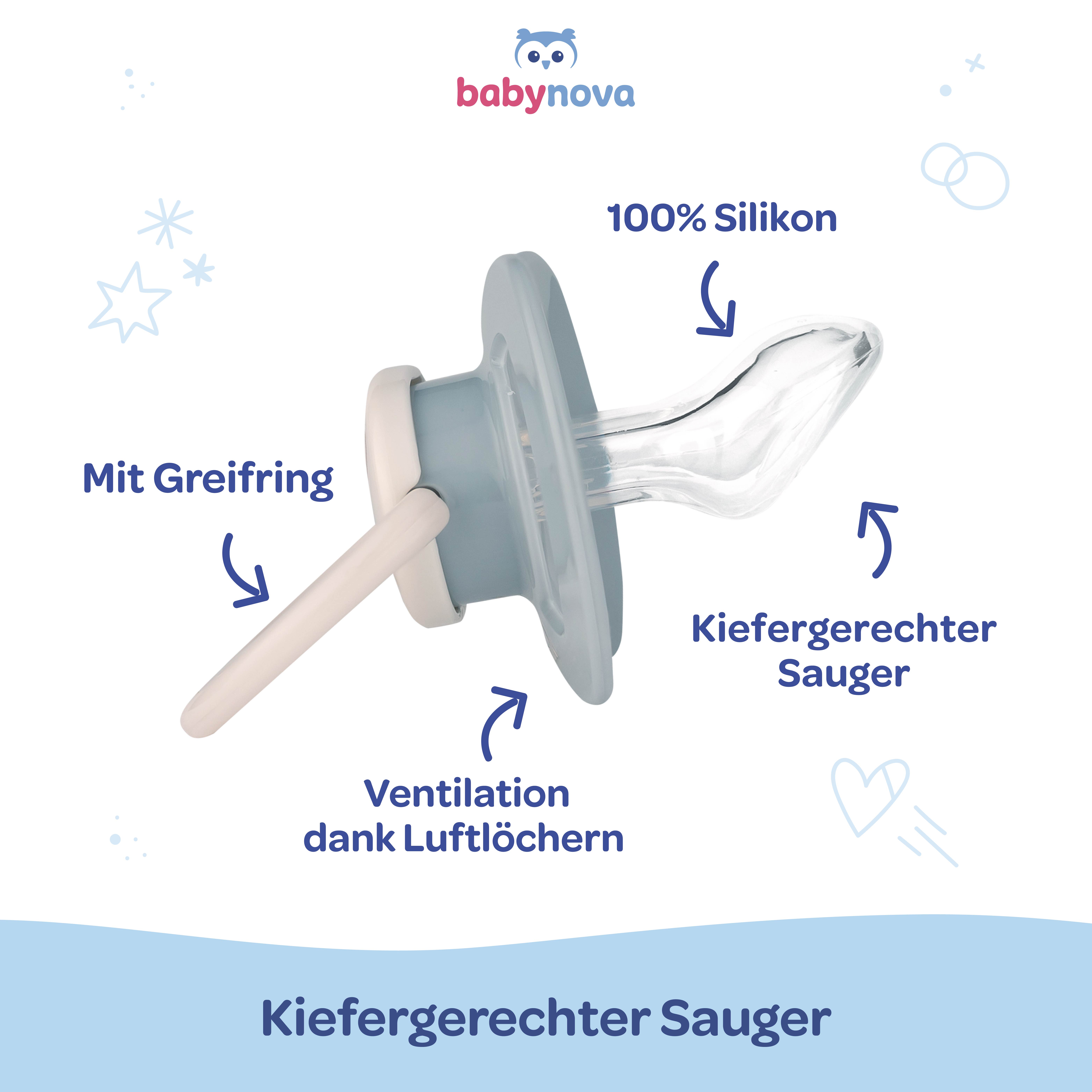 Schnuller Set Reh & Bär Gr. 3