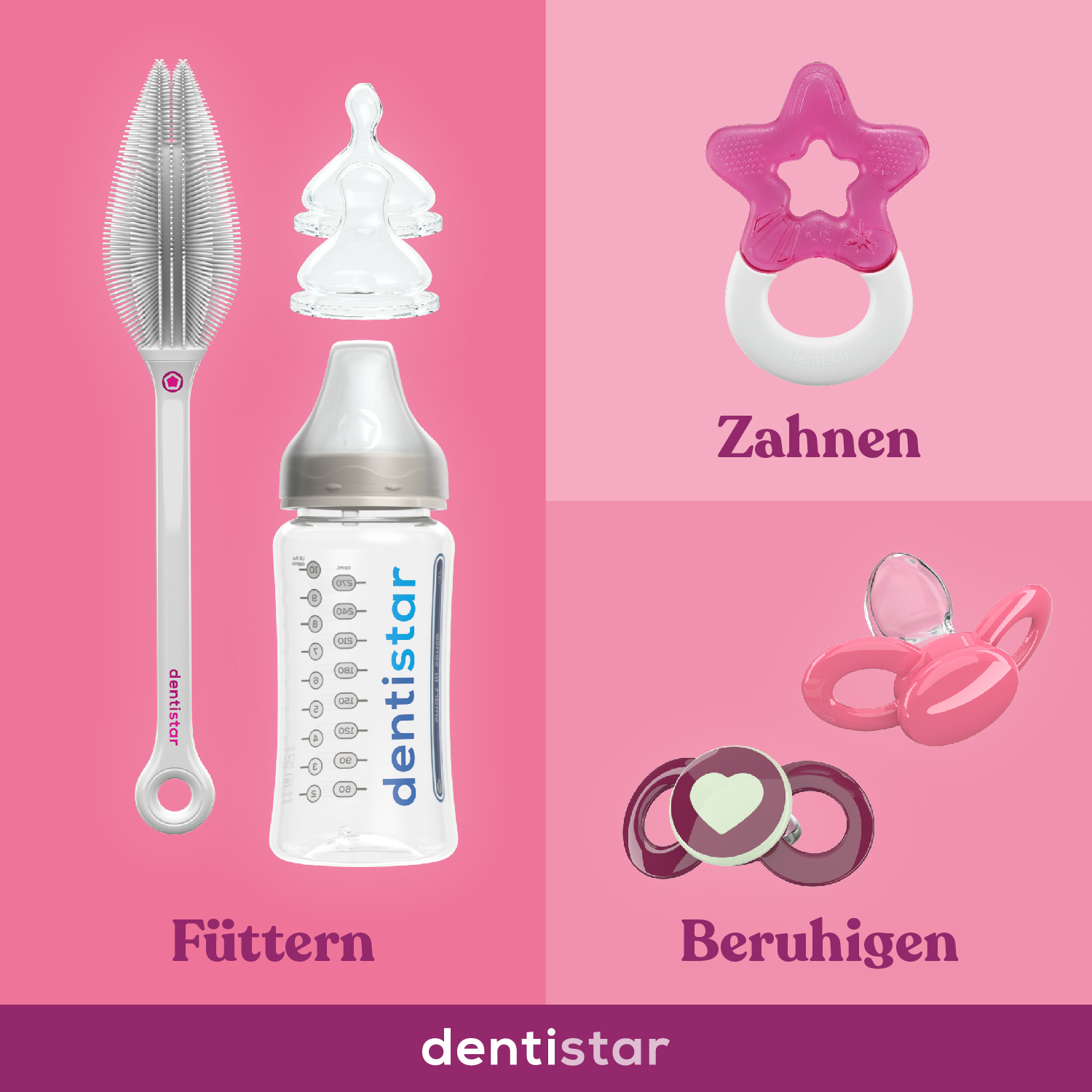 Dentistar Baby Geschenkset für Mädchen