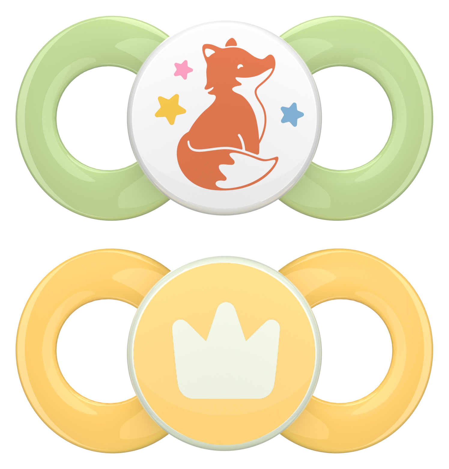 Gr. 3 Schnuller 2er Set mit Steri Box - Fuchs & Krone