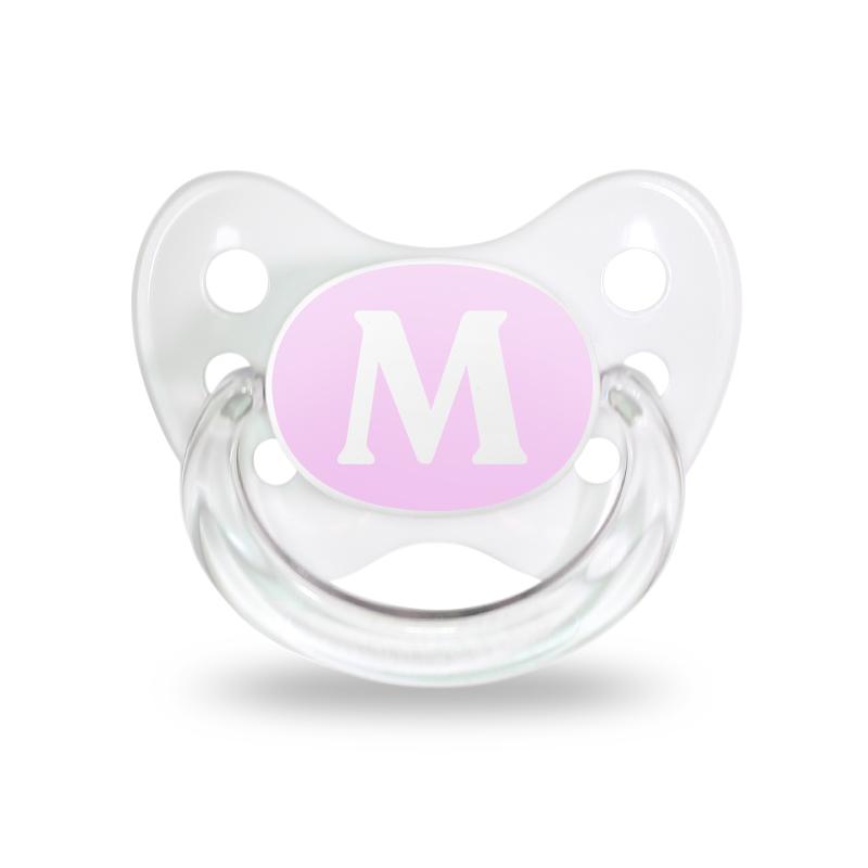 Initialen Schnuller Set M Gr. 1 Rosa Initialen Schnuller Set M Gr. 1 Rosa