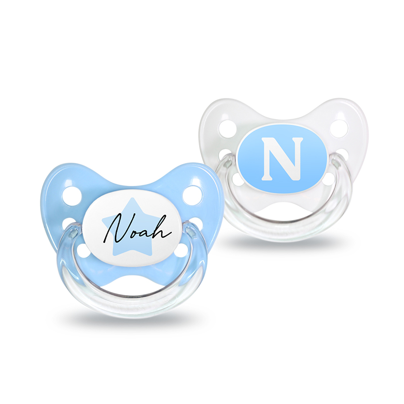 Name pacifier set of 2 Noah size 1 