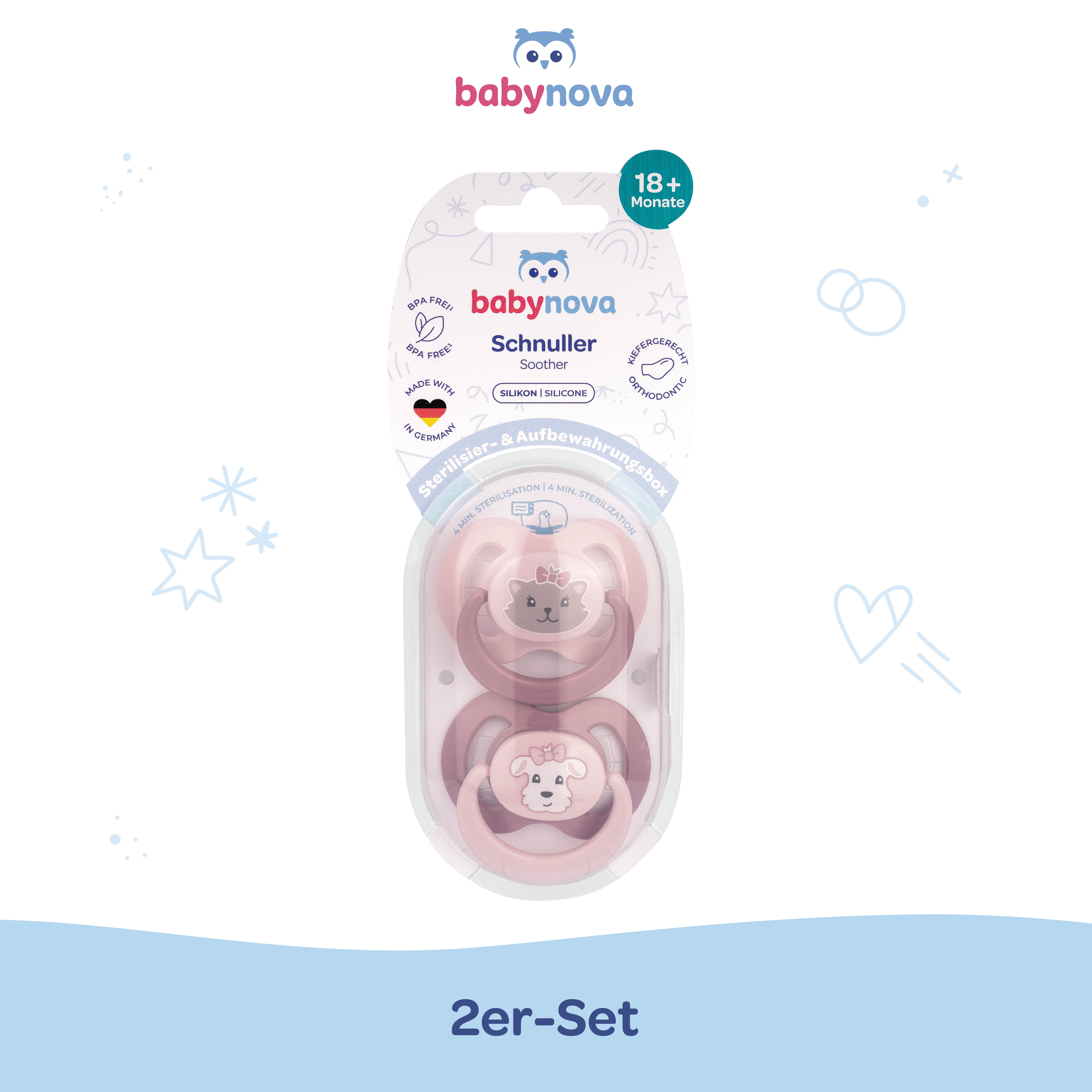 Schnuller Set Katze & Hund Gr. 3