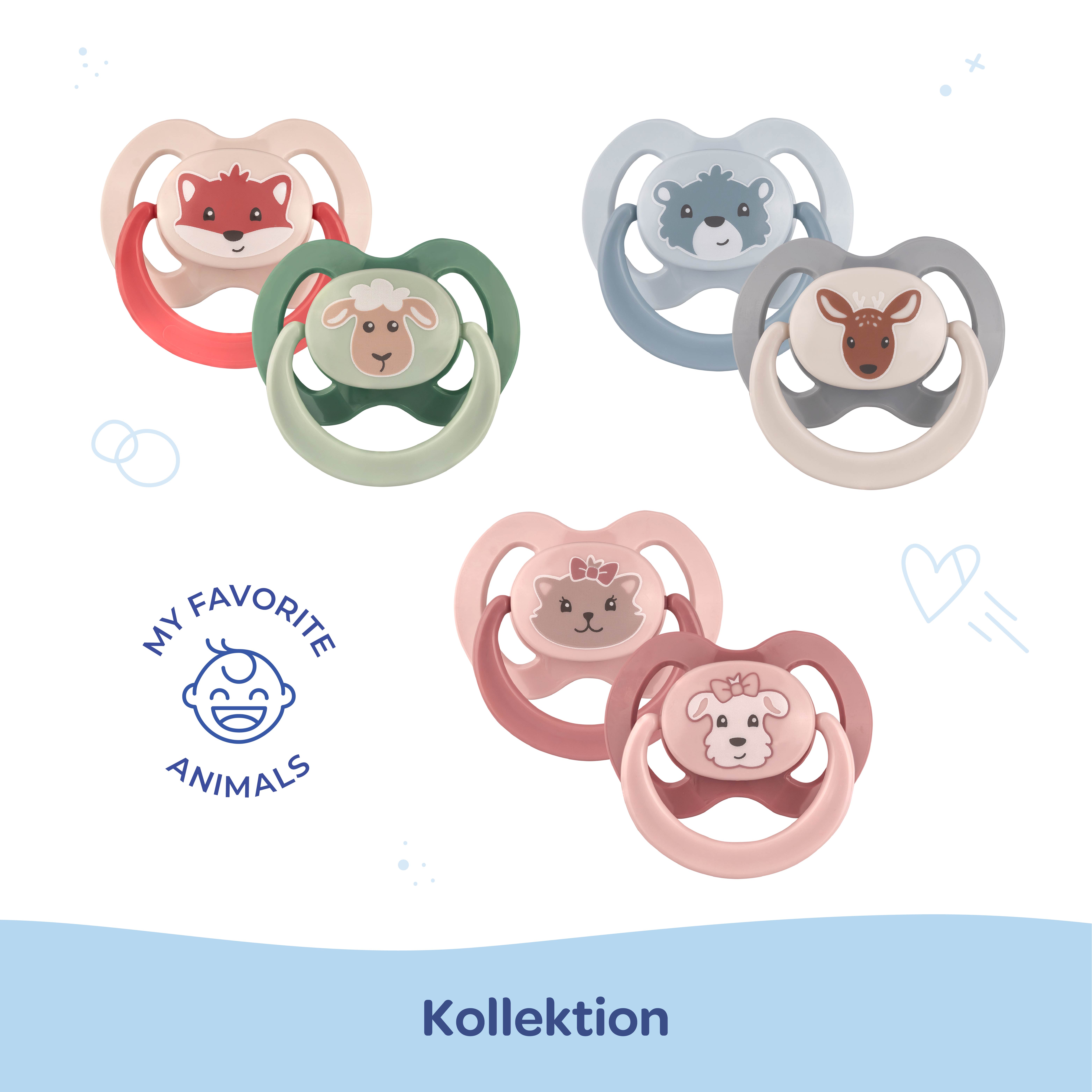 Schnuller Set Katze & Hund Gr. 3