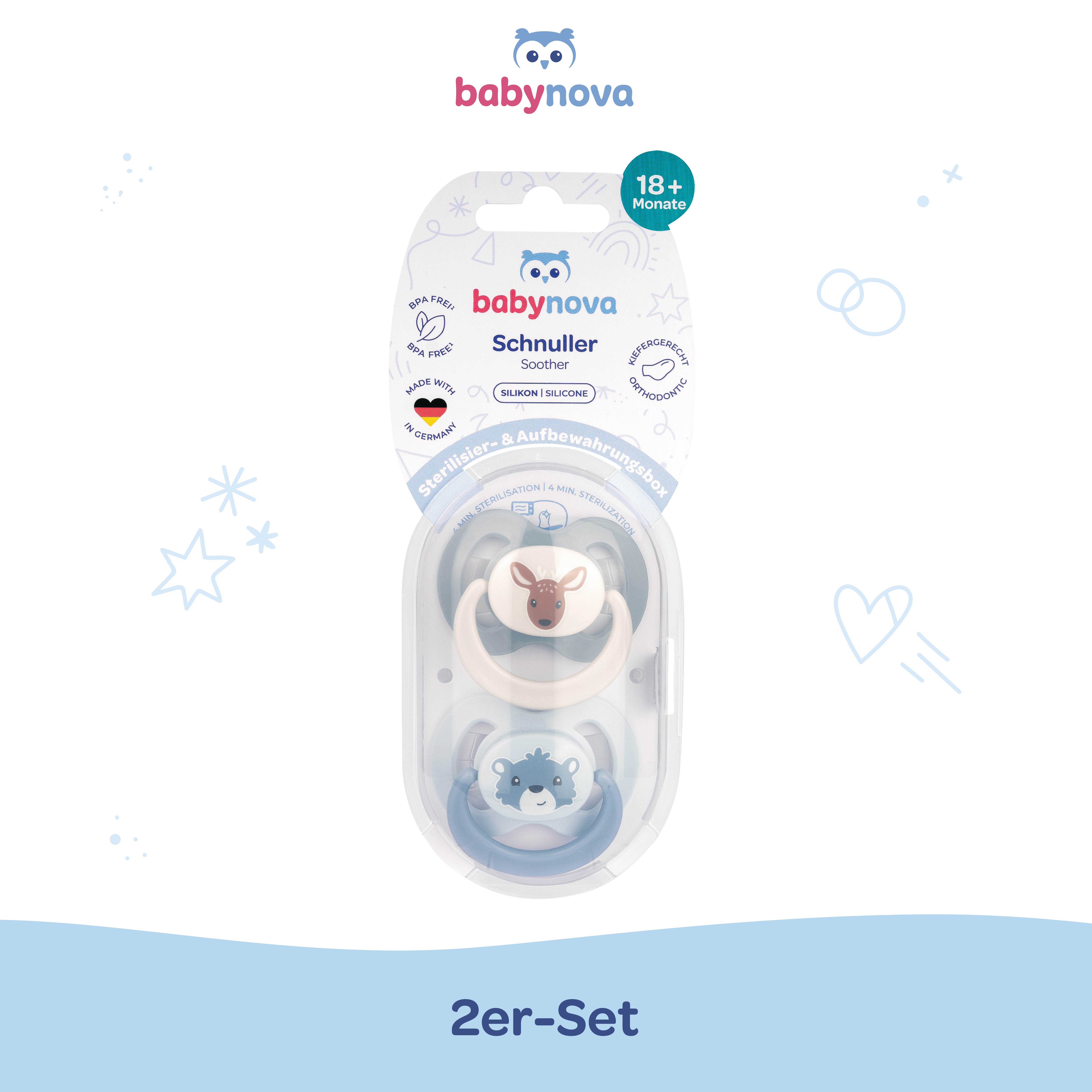 Schnuller Set Reh & Bär Gr. 3