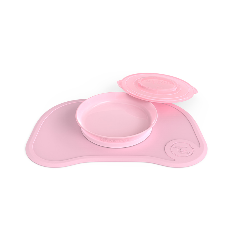 Click mat and plate pink