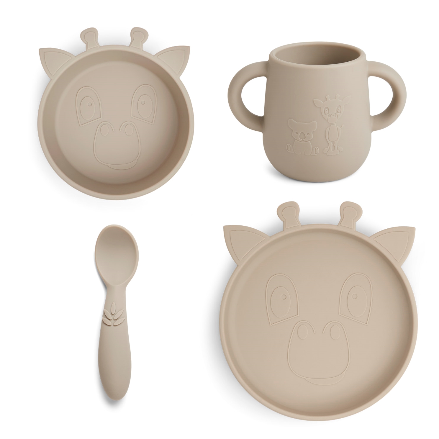 Lykke Silicone Dinner Set Cobblestone 